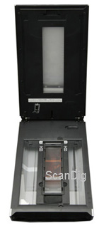 Flatbed film scanner Canon CanoScan 8800F transparency unit: 35mm slides and medium format, large format, pictures