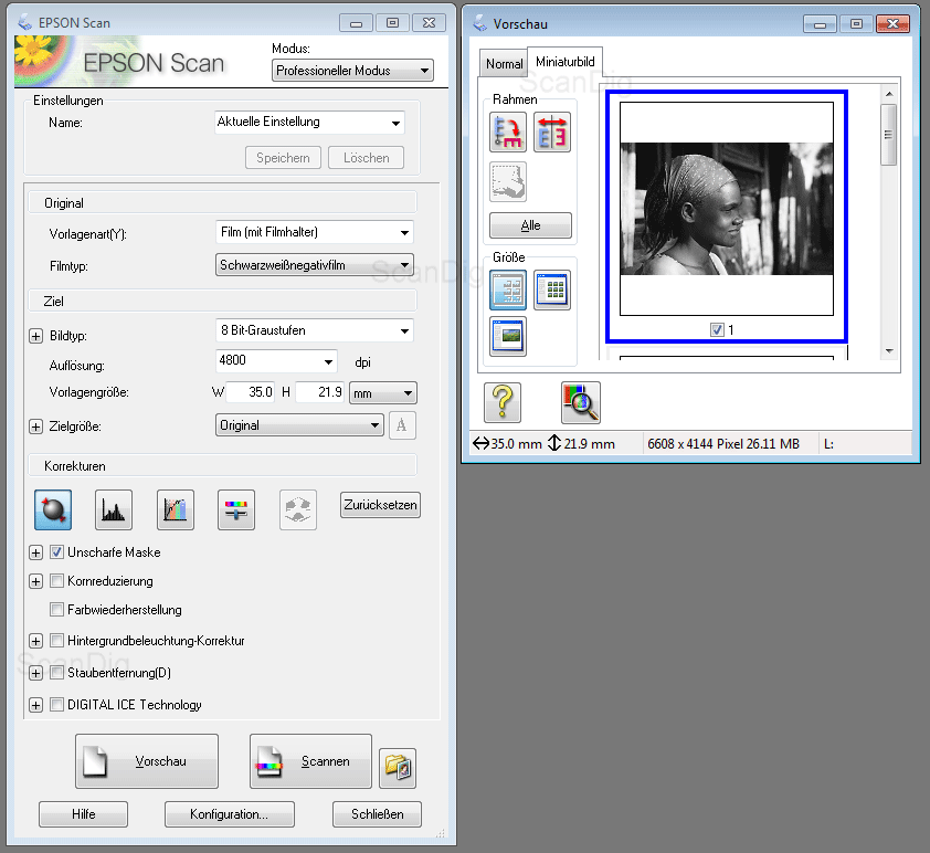 epson scan software multiple pages