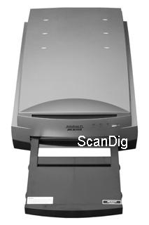 El Microtek ArtixScan F1 con el adaptador principal