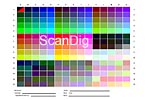 Beispiel eines Test-Charts mit 225 Farbfeldern